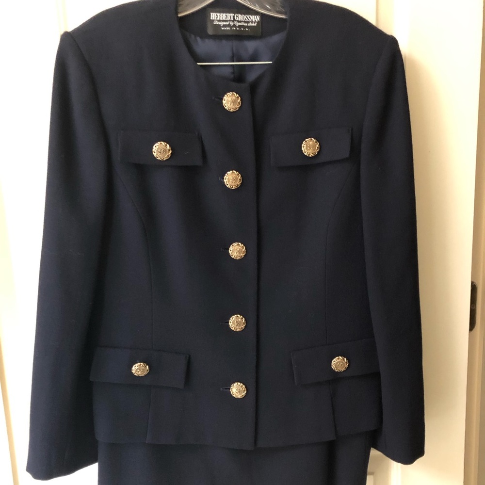 Herbert Grossman skirt suit, size 10